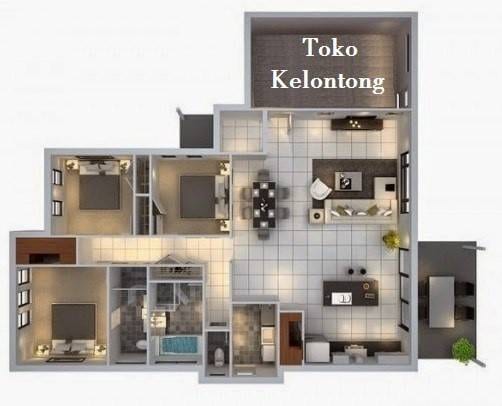 Desain Rumah dan Toko Kelontong