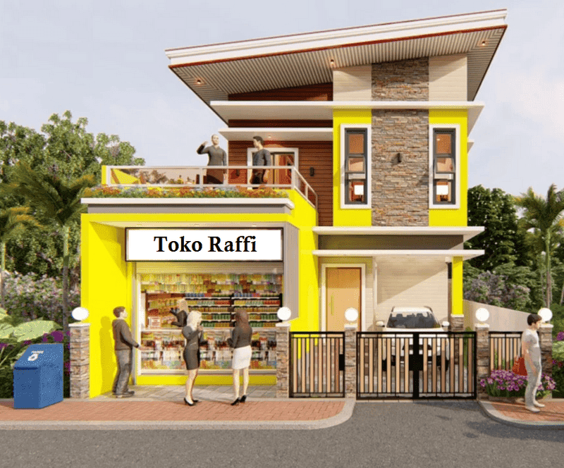 Desain Rumah dan Toko Kelontong