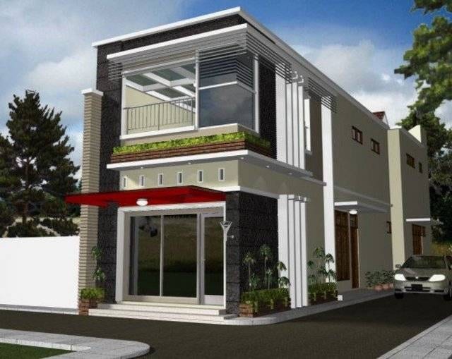 desain rumah dan toko kelontong