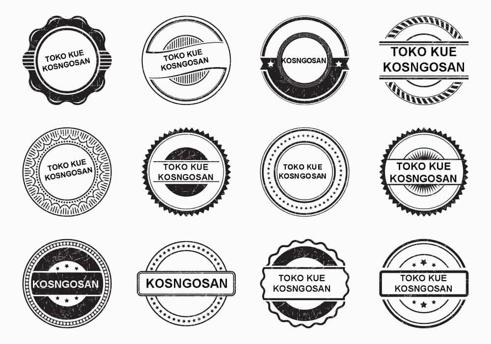 contoh stempel perusahaan