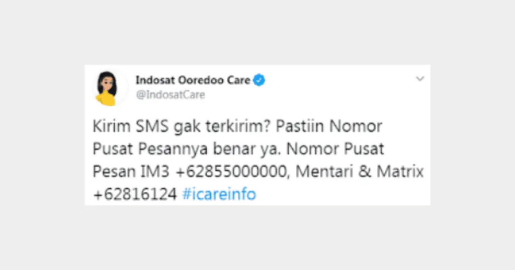 Nomor Pusat Pesan Indosat, Cek Nomor SMSC Indosat Terbaru 2022 Di sini! 2 Nomor Pusat Pesan Indosat