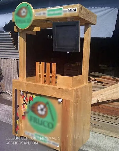 Kumpulan Inspirasi Desain Gerobak Kayu Unik dan Minimalis Bagus 4 desain gerobak kayu unik