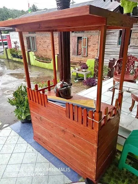 Kumpulan Inspirasi Desain Gerobak Kayu Unik dan Minimalis Bagus 11 desain gerobak kayu unik