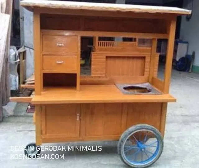 Kumpulan Inspirasi Desain Gerobak Kayu Unik dan Minimalis Bagus 2 desain gerobak kayu unik