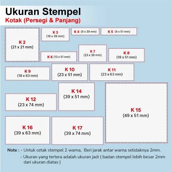 Kumpulan Contoh Ukuran Stempel Kotak dan Stempel Lainnya 2 contoh stempel perusahaan