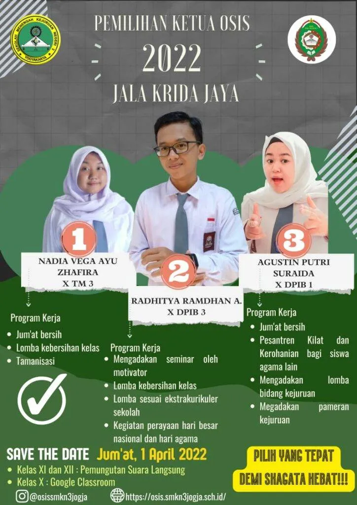 Kata-Kata Untuk Poster Pemilihan Ketua Osis Terbagus dan Keren 8 kata-kata untuk poster pemilihan ketua osis